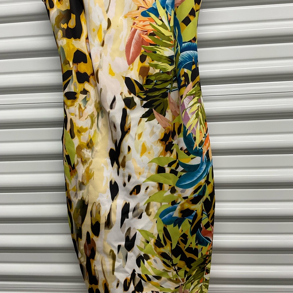 Bebe Black And Multicolor Patterned Mini Dress - image 4